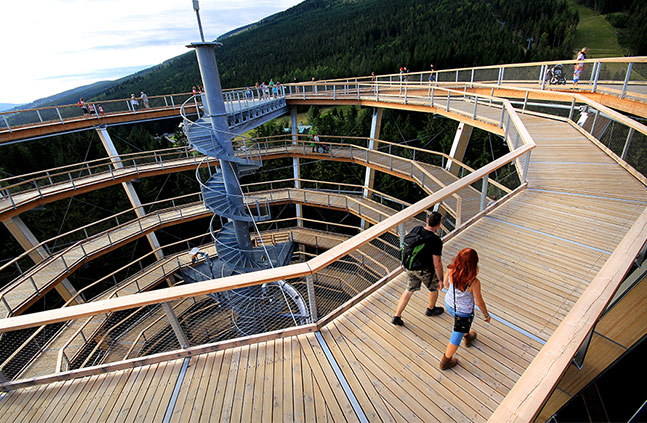 Stezka korunami stromů na Lipně